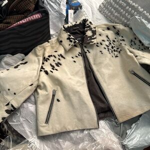 Nasty Gal Limited Edition Cow Hide Jacket